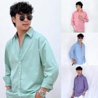 ราคา Fomo เชิ้ตแขนยาว สีพาสเทล เสื้อเชิ้ตสีพาสเทล (24218933910)