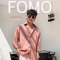 ราคา Fomo เชิ้ตแขนยาว สีชมพูเบจ เชิ้ตสีพาสเทล (24261947745)