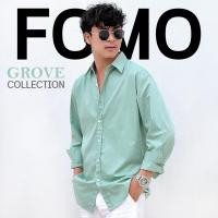 ราคา Fomo เชิ้ตแขนยาว สีชาเขียว เสื้อเชิ้ตสีพาสเทล (25911972763)