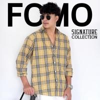 ราคา Fomo เชิ้ตแขนยาว ลายสก๊อตโมเดิร์นสีเบจ เสื้อเชิ้ตลายสก๊อต (24373845980)