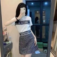 ราคา กระโปรงทรงเอ แฟชั่นแขนสั้น All Match Slim fit ทั้งชุดกระโปรงทรงเอหวาน Da (28558121129)
