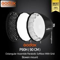 ราคา Godox Softbox P90H 90cm Octa Assemble Parabolic Softbox With Grid Bowen P90L P90G P90 (2015065835)
