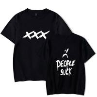 ราคา Rapper XXXTentacion เสื้อยืดผ้าฝ้ายสําหรับผู้ชายและผู้หญิง T เสื้อฤดูร้อนแขนสั้นเสื้อขนาดใหญ่ XXS 4XL 381 (25433744909)