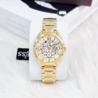 ราคา GUESS GW0253L2 GOLD TONE CASE GOLD TONE STAINLESS STEEL WATCH 34MM (28608157601)