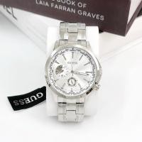 ราคา GUESS GW0490G1 SILVER TONE CASE SILVER TONE STAINLESS STEEL WATCH 44MM (24584888072)