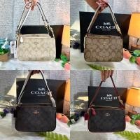ราคา พอชมินิ ขนาด 7 5 ใหม่ล่าสุดมาแล้วค่า NOLITA 19 IN SIGNATURE CANVAS COACH C3308 (10237357077)