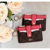ราคา กระเป๋าใส่บัตร ใส่เหรียญ ATTACHMENT CARD CASE IN COLORBLOCK SIGNATURE CANVAS COACH CE697 (21891861339)
