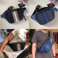 ราคา Coach แท้ คาดอก ชายรุ่นใหม่ ผ้าลาย C C5386 Thompson Belt Bag In Signature Jacquard With Varsity Stripe (15651072118)