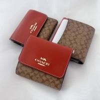 Coach F87589 Small Wallet In Signature Canvas กระเป๋าสตางค์