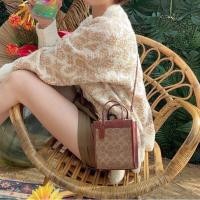 ราคา Coach Mini Cashin Tote In Signature Canvas งานชอป (25100833496)