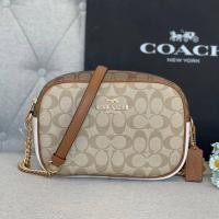 ราคา Coach Jamie Camera Bag In Blocked Signature Canvas Style No CA172 ใบใหญ่ มีสายยาวถอดได้ ปรับได้ (24315141641)