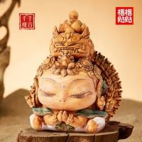 ราคา สติกเกอร์ Fufu กล่องตาบอดพันมือเจ้าแม่กวนอิมถ้ำมรดกทำมือสาวตกแต่งรถของเล่นตุ๊กตาพระโพธิสัตว์มัญชุศรีเทพเจ้าแห่งความมั่งคั่งสีเหลือง (28507676076)