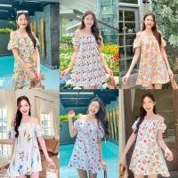 ราคา มินิเดรสเปิดไหล่ แขนตุ๊กตา (19882169438)