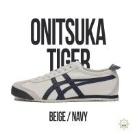 ราคา Low neck Onitsuka Tiger MEXICO 66 Beige Navy รองเท้าผ้าใบครีมสีฟ้าและสีฟ้าสําหรับผู้ชายและผู้หญิง Clever Man Store XYQT (28358151532)