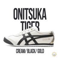 ราคา Onitsuka Tiger Mexico 66Cream Black Gold รองเท้าผ้าใบต่ําและรองเท้าส้นสูงสีเหลืองสีดําและสีครีมสําหรับผู้ชายและผู้หญิง Clever Man Store NIIU (28358151527)