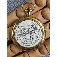 ราคา นาฬิกาพกวินเทจ Colibri Mickey mouse steam boat (25880116119)