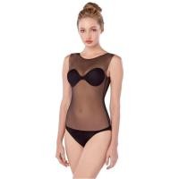 ราคา Cherilon See Through บอดี้สูท ซีทรู แขนกุด เชอรีล่อน สีดำ กระชับแนบผิว เบาบาง อวดผิวสวย NIC BSFC07 BL (775559775)