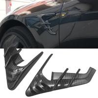 ราคา ประตูรถกล้อง Flanks การปรับเปลี่ยนอุปกรณ์เสริมด้านข้าง Wing แผงสีดํา คาร์บอนไฟเบอร์สปอยเลอร์ฝาครอบกันฝุ่นสําหรับ Tesla รุ่น 3 Y sunriselet th (28457095406)