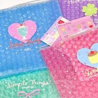 ราคา New Arrival Bubble Zip bag with Deco Sticker ซองซิบพลาสติกบุบับเบิ้ลลายหัวใจพร้อมสติ๊กเกอร์แผ่น (28358200842)