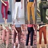 ราคา A กางเกงผ้าฮานาโกะ ตีเกล็ดหน้าขาเดฟ 7 ส่วน มีเก็บปลายทาง โพส2 (6636013941)
