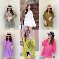 ราคา เสื้ออัดพลีท เสื้อเชิ๊ต คอกรมคอจีน พร้อมส่ง (16559120143)