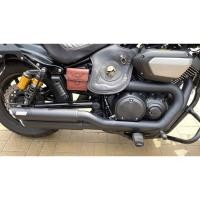 ราคา Pure Cowhide YAMAHA YAMAHA BOLT950 แผ ่ นป ้ องกันการลวกท ่ อไอเสียแยกความร ้ อน Handmade เบาะหนังแท ้ Anti Scalding (29801297593)