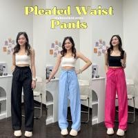 ราคา Clubcoolkid กางเกงเอวจีบ มีสม็อค ขายาว Pleated waist pants (20882677488)