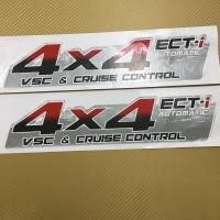 ราคา สติ๊กเกอร์ 4X4 ติดข้างท้ายกระบะ TOYOTA vigo ปี 2008 2011 รุ่น 2 เกียร์ออโต้ และ เกียร์ ธรรมดา ราคาต่อชุด (3644765407)