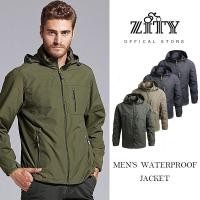 ราคา เสื้อแจ็คเก็ตผู้ชายกันน้ำกลางแจ้ง Big Shark หนัง Zip Hooded Jacket ผสมเส้นใยเคมี (25119976881)