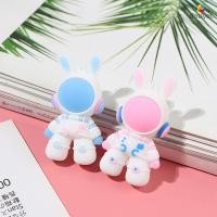 ราคา COD พร้อมส่ง พวงกุญแจกระต่ายนักบินอวกาศลายการ์ตูนน่ารัก3Dเครื่องประดับกระเป๋าตุ๊กตายางนุ่มสามมิติพวงกุญแจรถ detlyet (24203445595)