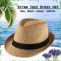 ราคา Juonuyie หมวกกันแดดฤดูร้อนหมวกนักเลงชายหาดคาวบอยหมวก Fedora (29357548656)