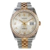 ราคา Rolex Rolex Log Type 18K Gold Original Diamond Automatic Mechanical Watch Men116243 (29258492467)