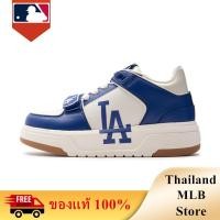 ราคา ของแท้ 100 MLB Chunky Liner Mid Saffiano Sneaker รองเท้าผู้ชาย รองเท้าผู้หญิง (25260861678)