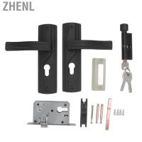 ราคา Zhenl ชุดล็อคมือจับประตูเหล็กแมงกานีสแบริ่งเงียบชุดสากล JY (24429541689)