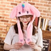 ราคา ใหม่ หมวกหูกระต่าย Douyin สําหรับผู้หญิง หมวกการ์ตูนพ่อแม่ลูกน่ารัก ถุงลมนิรภัย หมวกเปล่งแสง ที่ขยับได้เมื่อบีบหู (14399574114)