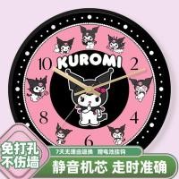 ราคา นาฬิกาแขวนผนัง ลายการ์ตูน Kuromi น่ารัก เสียงเงียบ สร้างสรรค์ สําหรับตกแต่งบ้าน ห้องนอน Kuromi K6 (25523908687)