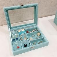 ราคา กล่องเก็บเครื่องประดับแบบเปิดหน้าต่างโปร่งใสความจุขนาดใหญ่กล่องใส่ต่างหูเครื่องประดับขนาดเล็กที่สวยงามระดับไฮเอนด์ (26507981783)