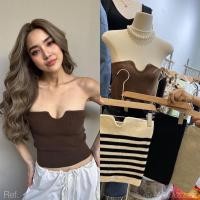 ราคา New Ladii p strapless top 320 ฟรีส่ง เสื้อเกาะอกผ้านิต เฉดสีใหม่ เนื้อมีเทกซ์เจอร์ ไหมพรมทอเนื้อร่อง glam (20167116811)