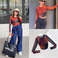 ราคา NEW ARRIVED price 550 ฟรีส่ง zr colour print top เสื้อแขนยาว เนื้อผ้าตาข่ายอย่างดี ผ้านิ่ม ใส่สบาย ทรงสวยเลย zara (17793095065)
