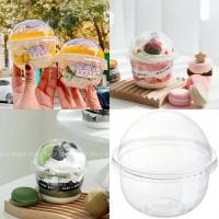 ราคา ถ้วยเค้ก ขนม ไอศครีม ถ้วยพลาสติกหนา ความจุ 250ml ฝาโดม ครบชุด (7493793055)