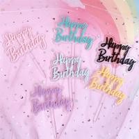 ราคา ป้ายปักเค้ก ป้ายHappy Birthdayตกแต่งหน้าเค้ก มินิมอล เกาหลี (4362963386)