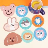 ราคา แผ่นซิลิโคน PVC ลายการ์ตูน กันลื่น รองจาน แก้วน้ำ (17895130872)