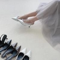 ราคา รองเท้าส้นสูง รัดส้นหน้าโบว์ High Heels ส้นสูง2 5 นิ้ว รองเท้าKaimooksissy 7605 36 (24371163653)