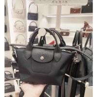 ราคา พร้อมสต็อกเดิมแท้ 100 Longchamp Neo 1500 598 ผู้หญิง mini ไหล่ Messenger กระเป๋า mini Small Dumpling กระเป๋าไนลอนกระเป๋าถือ Tote กระเป๋า (26557806511)