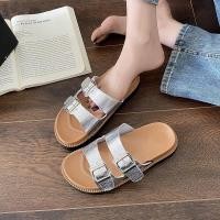 ราคา Super Fairy Birkenstock รองเท้ารองเท้าแตะผู้หญิงฤดูร้อนสวมใส่ด้านนอก Birkenstock ครึ่งรองเท้าแตะ All Match 2024 สไตล์ใหม่สไตล์โรมัน (28057784513)