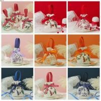 ราคา ลีโอตะ ผ้าใบกระเป๋าหูรูดลายดอกไม้ จี้มุกซาตินริบบิ้นโบว์ดอกไม้ข้อมือกระเป๋า หรูหราความจุขนาดใหญ่สไตล์เกาหลีกระเป๋าถังเทศกาลถุงน้ําตาล (29758580218)