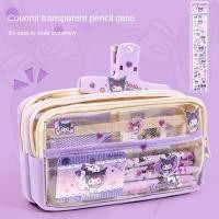 ราคา Sanrio กระเป๋าดินสอ พร้อมสติกเกอร์ 4 สี ความจุขนาดใหญ่ สําหรับนักเรียน ปากกา เครื่องเขียน (25717492264)