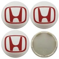 ราคา ฝาครอบดุมล้อ ดุมล้อ HONDA Accord Steam Civic FD CRV ราคาต่อ 4 ชิ้น พื้นสีเทา อักษรแดง (11954662890)