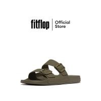 ราคา FITFLOP IQUSHION TWO BAR BUCKLE SLIDES รองเท้าแตะผู้ชาย รุ่น GS9 B77 สี DEEP OLIVE (27001124064)