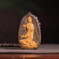 ราคา ไม้กฤษณาแกะสลักฝังสไตล์ Yulong Guanyin หัตถกรรมไม้แกะสลักสองด้านผู้ชายผู้หญิงแบบพกพาปลอดภัยรถแขวนผลิตภัณฑ์ (29758667751)